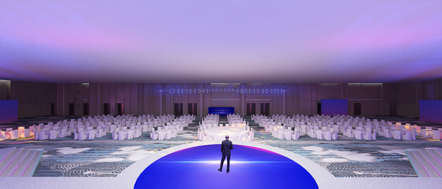 年會現場觀眾席美陳布置效果圖